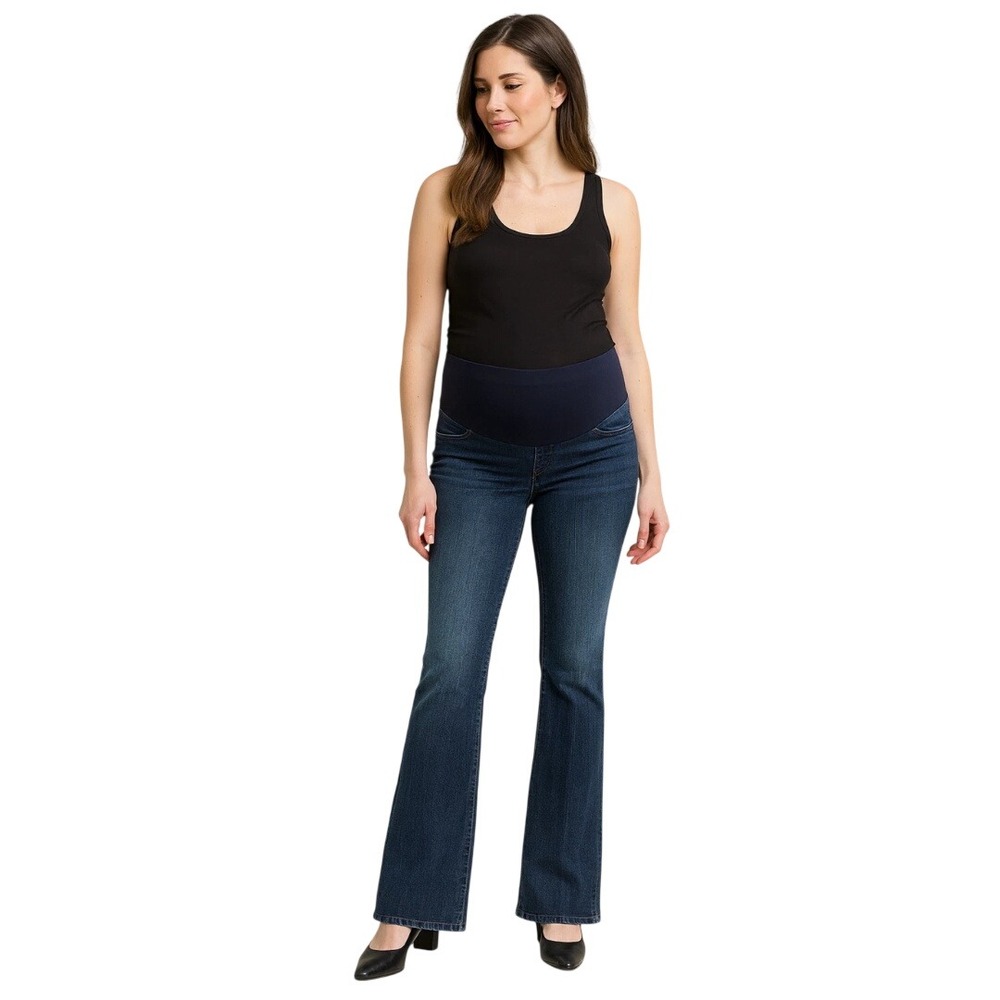 Universal Thread Women's Blue Super Stretch Bootcut Maternity Jeans Size‎ 4/27R